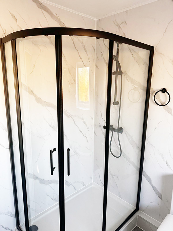 New shower
