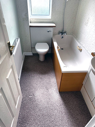 The old bathroom