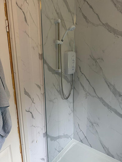 New shower