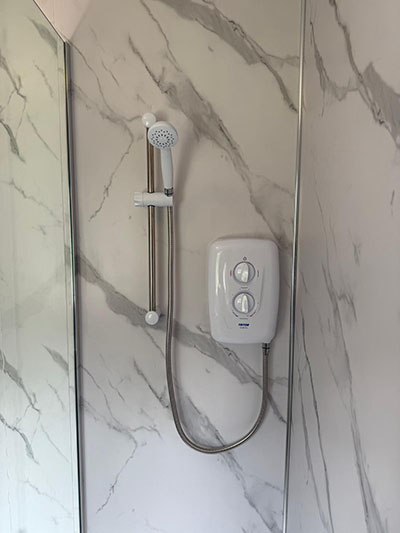 New shower